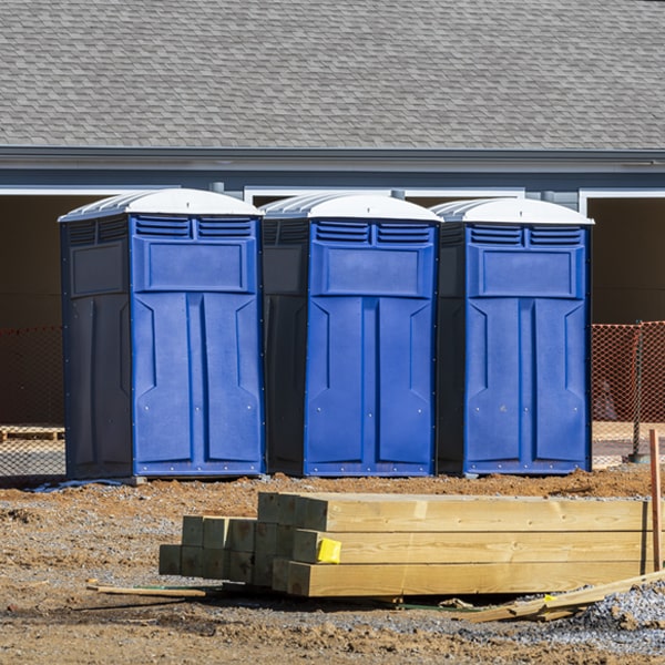 is there a specific order in which to place multiple porta potties in Hereford Colorado